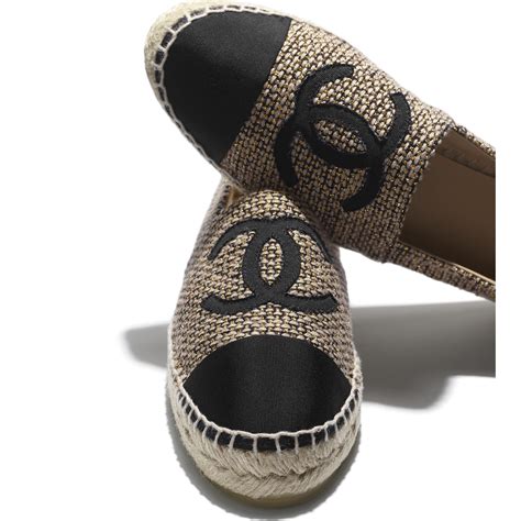 chanel espadrilles colors|Chanel espadrilles beige and black.